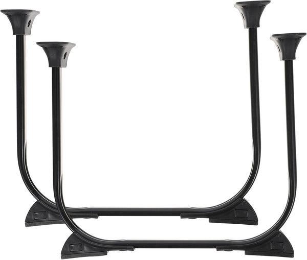 Toddmomy 2pcs Foldable Metal Hairpin Legs Heavy Duty Furniture Table Legs for