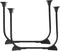 Toddmomy 2pcs Foldable Metal Hairpin Legs Heavy Duty Furniture Table Legs for
