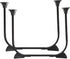 Toddmomy 2pcs Foldable Metal Hairpin Legs Heavy Duty Furniture Table Legs for