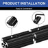 24pcs Seekliny 3030 Straight Connector Corner Bracket Joint Plate, 3030 Hardware T-Slotted Accessories with Screws,
