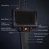 SKYEAR 16.4ft 4.3'' 1080P, 8 IP67 5m) Endoscope with Light and Semi-Rigid Cable, Handheld Borescope HD Adjustable LED
