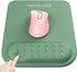 memzuoix Cyan Ergonomic Mouse Pad with Wrist Rest Support, Premium Memory Foam for Laptop, Computer, Home Office