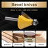 30 1/4 Inch (1/4" 30 KATUR Degree Chamfer and Bevel Edging Router Bit, Carbide Tipped Chamfer Router Bit with Shank