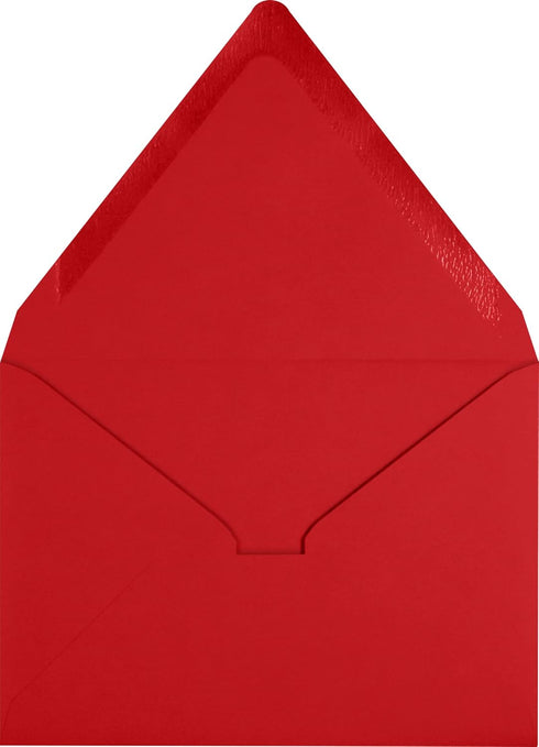 LUXPaper 4Bar A1 Contour Flap Invitation Envelopes, 3 5/8" x 5 1/8", Holiday Red, 60lb. Text, 50 Qty