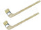 Wooden Handled Hog Bristle Paint Brush, 15" Long, 2" Width - Right Angle Bend (2 Pieces)