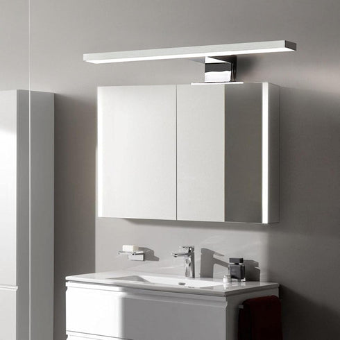 Generic 3000 30CM 5W Cabinet Lights, Front Lamp Rectangular Waterproof Fixtures Light for Mirror Bedside Office Bedroom