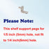 JunLiWei 50 5mm (1/5 inch) Closet Shelf Support Pegs, Pcs Shelf Pegs with Hole, Cabinet Shelf Bracket Pegs, L-Shaped