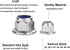 cSeao 30pcs M5 x 0.8mm Flanged Lock Nuts, 304 Stainless Steel, Bright Finish DIN6926