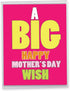 NobleWorks Jumbo Card for Mother's Day (8.5 x 11 Inch) - Big Words of Appreciation - Funny Card, Big Mother's Day Wish