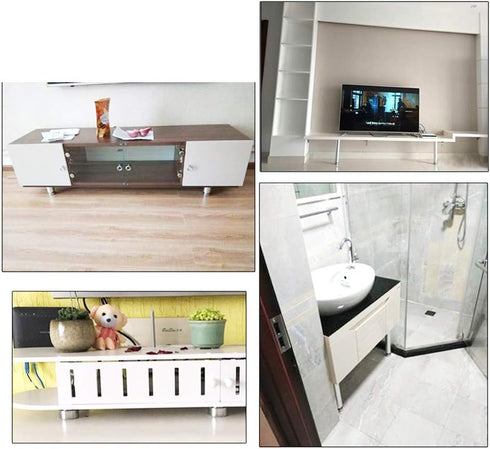 HJYCLFAZU Set 4 Closets,Wardrobes,Tv Tables(10cm/3.94in) Furniture Legs Metal Replacement Legs,Each of DIY Table is