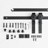 FLYVLIEG 3FT 2 Upgraded Mini Folding Sliding Barn Door Hardware Kit for Doors,Easy Install,Small Cabinet Barn Door
