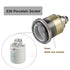 E26 (Pack 1) Keyless Porcelain Socket with Hickey,TWDRTDD Medium Base Keyless Porcelain Lampholder