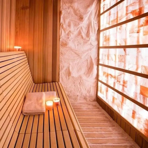 Build Salt Wall 8x4x1 (4), Himalayan Salt Tiles for Walls Size | Himalayan Salt Bricks to Build Salt Room & Home