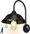 Solar Barn Light, Solar Wall Sconce Light Outdoor with 3 Lighting Modes