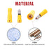 Hilitchi 50Pairs Insulated Male Female Bullet Quick Splice Wire Terminals, Wire Crimp Connectors, Yellow, 12-10 Gauge