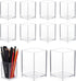 Generic Set Of 10 Clear Acrylic Pen Holders, Makeup Brush Organizers, Pencil Cups