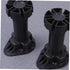 8pcs Holibanna Thickened Adjustable Plastic Furniture Legs for Sofa Cabinet Table Feet Support Black Height Non-Rust