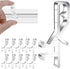 YBEATY 10 Pcs Hidden Channel Valance Clips Blind Valance Window Blind Clips Plastic