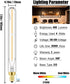 LEOOLS E12 LED Long Bulb, 7.3Inch Tubular Light Bulbs, 40W Dimmable Clear Glass Warm White, 6 Pack