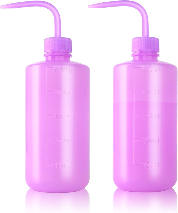 Melphoe Tattoo Wash Bottle - Economy Plastic Squeeze Watering Bottle for Medical Lab, Tattoo Supplies, Irrigation