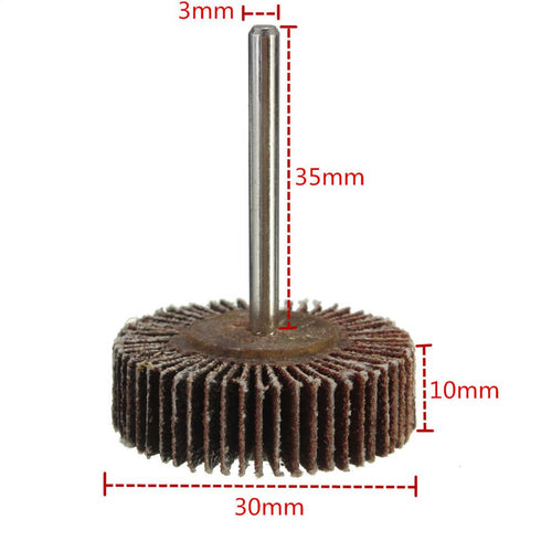 10 X Sanding Sandpaper Flap Wheel Disc, 80# Grit for Dremel Shank Rotary Tools