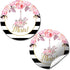 Ooh La La Paris Thank You Sticker Labels - 40 2" Party Circle Stickers by AmandaCreation for Party Favors, Envelope