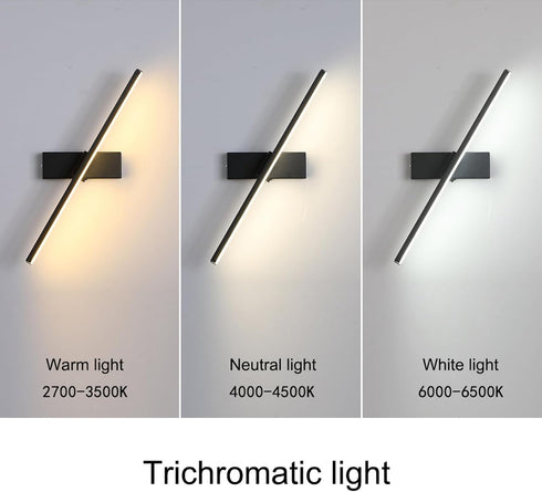 SAXAYWWD -11.81IN,Color:White Wall Sconces LED Rotatable Bedside Lamp Living Room Staircase Wall Lamp Bedroom Lamp