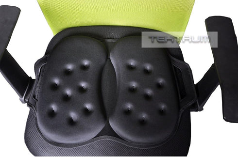 Tailbone, (TD-GS1205-BLK) Tektrum Portable Foldable Cool Gel Orthopedic Seat Cushion with Handle for Travel, Airplane