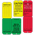 Accuform RP-Plastic Scaffold Status Tag, "Danger/Caution/Attention", 5.75" x 3.25" x 0.015", Black Green/Yellow/Red