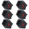 Antrader 6pcs Inlet Module Plug, Male Power Socket with 5A Fuse Switch, 10A 250V