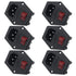 Antrader 6pcs Inlet Module Plug, Male Power Socket with 5A Fuse Switch, 10A 250V