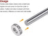 2pcs Shaft Collar Set, 22mm Bore Aluminum Alloy Split Clamp-On Collars for Wheel Barrow Axle