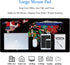 RTGGSEL 31.5x11.8 Inch Non-Slip Long Extended Gaming Mouse Pad with Stitched Edges (Black World Flag Map)