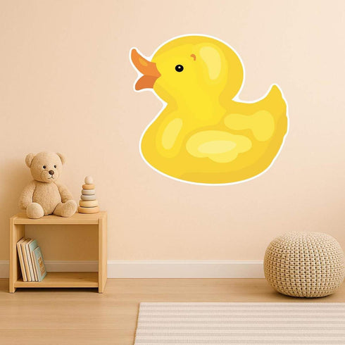 Azeeda (DW00166776) 'Bath Toy Duck' White Premium Vinyl Decal Sticker Waterproof, Durable & Easy to Apply - Ideal