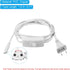 PATIKIL T4 T5 T8 LED Tube Light Power Cord, 2pcs 1.8M / 6FT Extension Cable Wire Connector with on Off Switch for 2 Pin LED Integrated Tube Light Lamp