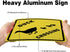 GLOBLELAND Duck Crossing Sign, 10x10 inch Aluminum Caution Sign, UV Protected Reflective Waterproof