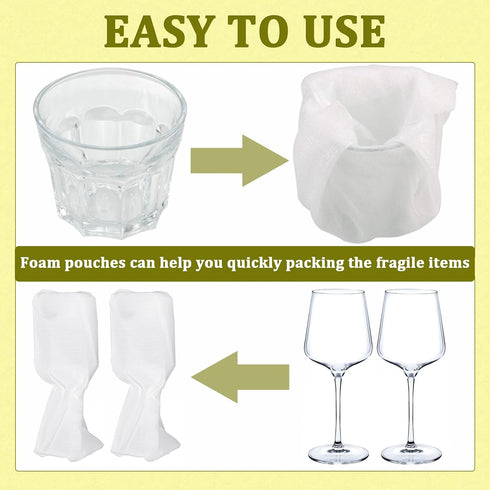 YGPHO 100PCS 12"x16" Packaging Packing Packing, Cushion Foam Pouches, Moving and Supplies for Dishes and Fragile Item