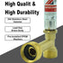Stainless Steel Water Hammer Arrestor, 3/4 Inch Swivel FHT x 3/4 Inch MHT for Washing Machine and Garden Hose Water Pipe