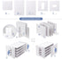 SONGWAY Desktop Mail Sorter Organizer, Small File Organizer with 8 Compartments for Desk, Ink Pad Storage