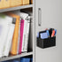 MaxGear Dry Erase Marker Holder, Magnetic Pen Holder for Fridge, Whiteboard & Locker Organizer, 2 Pack, Black
