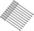 uxcell 10 Pcs 4mm Slotted Tip Magnetic Flat Head Screwdriver Bits - 1/4 Inch Hex Shank, 4-inch Length S2 Power Tool