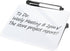 Small Desktop Dry Erase White Board, 8"×6" Glass Whiteboard with Stand for Notes, Mini Notice Board for Home Office