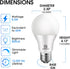 E ENERGETIC LIGHTING Dimmable LED Light Bulbs, 60W Equivalent, Cool White 4000K, 8.5W 800 Lumens LED Bulbs, E26 Base Standard Light Bulbs, ETL Listed, 12 Packs by E ENERGETIC LIGHTING