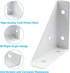 Jiozermi 8Pcs 66mm 66mm x Corner Brace Brackets, Angle Corner Brackets Black Angle Bracket Triangle Shelf Bracket