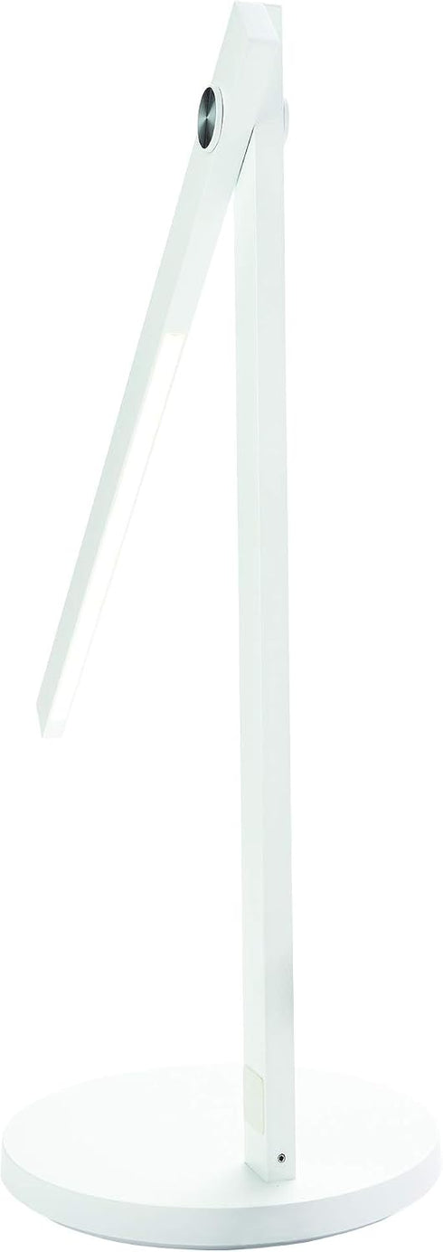 Dimmable Newhouse Lighting Adonis White Metal and Adjustable Color Temperature Energy-Efficient Modern LED Desk Lamp