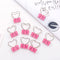 Pink Heart Hollow Out Metal Binder Clips, Office Supplies for Notes and Paper Clamps