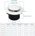 8 Inch Round Vent Cover, ABS Adjustable Air Vent for Indoor Use in Bedrooms, Living Rooms, Offices, Bathrooms