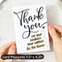 m&h invites Thank You For Your Support Greeting Card Kindness Appreciation Card