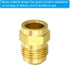 PATIKIL 1/2 SAE Male Thread Brass Flare Tube Fitting, 4 Pack Pipe Adapter Connector for HVAC Plumbing
