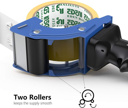 Fast Reload 2 Inch Tape Gun Dispenser Packing Sealing Cutter - Blue